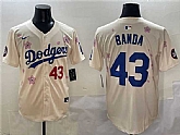 Men's Los Angeles Dodgers #43 Anthony Banda Cream 2025 Tokyo Series Limited Stitched Jersey,baseball caps,new era cap wholesale,wholesale hats